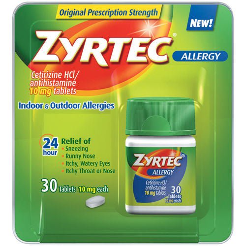 Zyrtec® Cetirizine Allergy Relief, CS/24