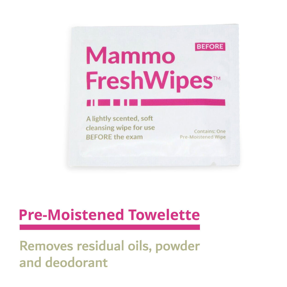 Mammo Freshwipes™ Mammography Cleansing Towelette