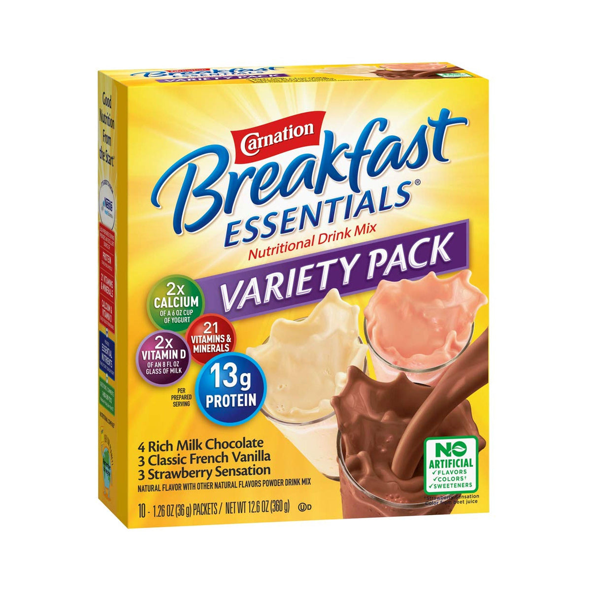 Carnation Breakfast Essentials® Variety Nutritional Drink, BX/1