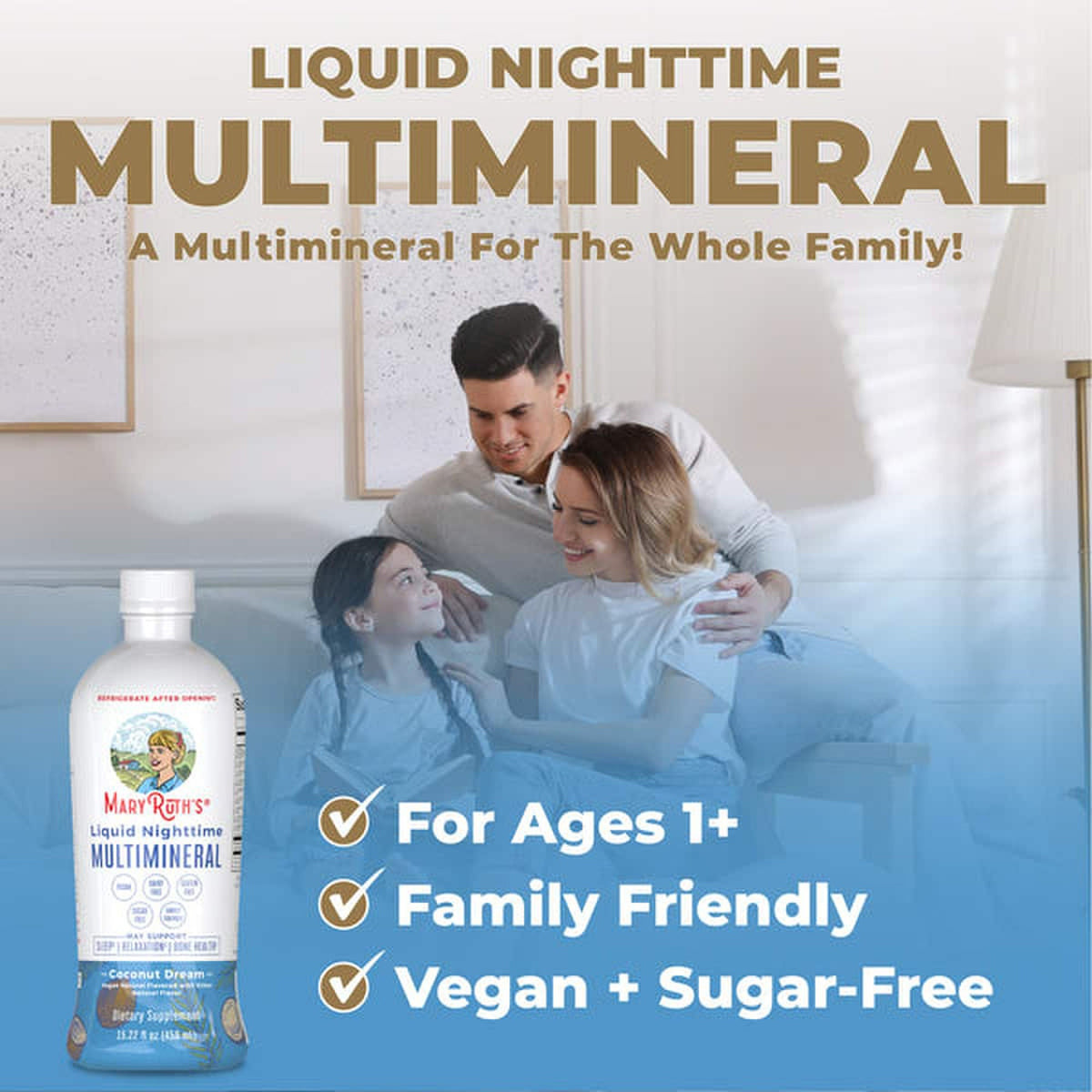 Mary Ruth's® Liquid Nighttime Multimineral, Coconut Dream, Dietary Supplement