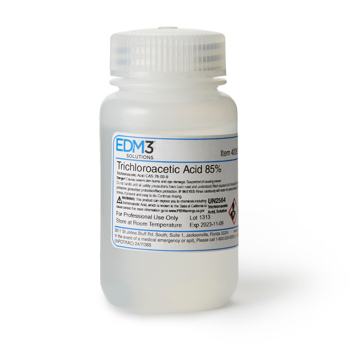 EDM 3™ Trichloroacetic Acid, 4-Ounce Bottle, EA/1
