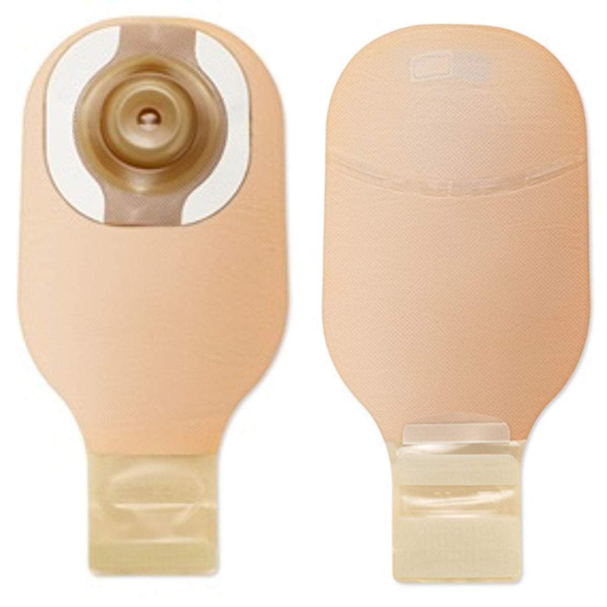 POUCH, OSTOMY 1\PC SOFT CONVEXDRAINABLE W/ADH BRDR (5/BX)