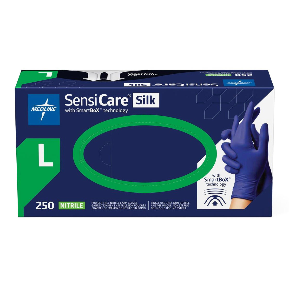 GLOVE, EXAM NITRL LG N/S (250/BX 10BX/CS), BX/250