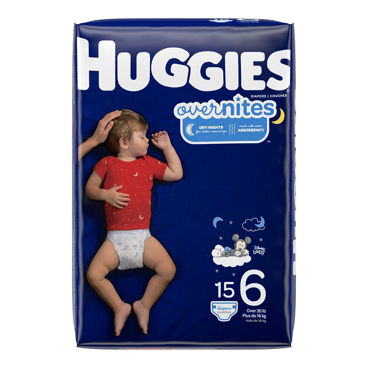 Huggies® OverNites Diaper, Size 6, CS/60