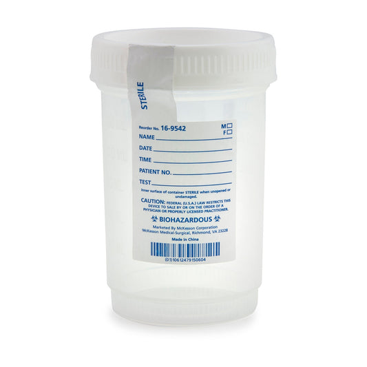 McKesson Specimen Container for Pneumatic Tube Systems, 120 mL, CS/300
