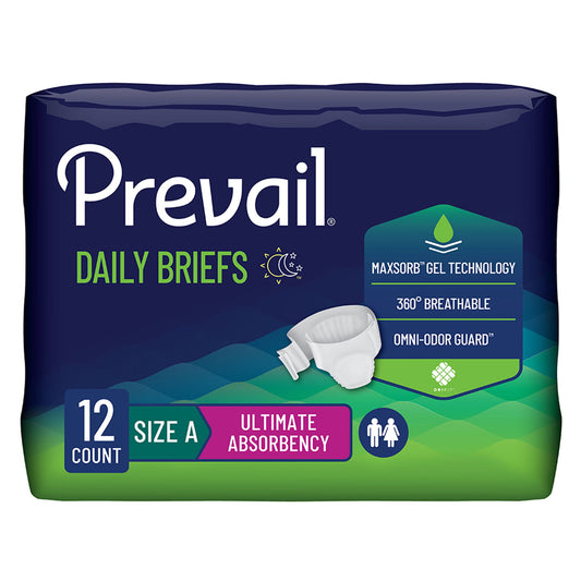 Prevail® Bariatric Ultimate Absorbency Incontinence Brief, Size A, CS/48