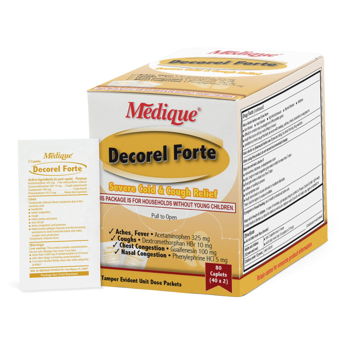 Medique® Decorel Forte Severe Cold and Cough Relief, BX/1