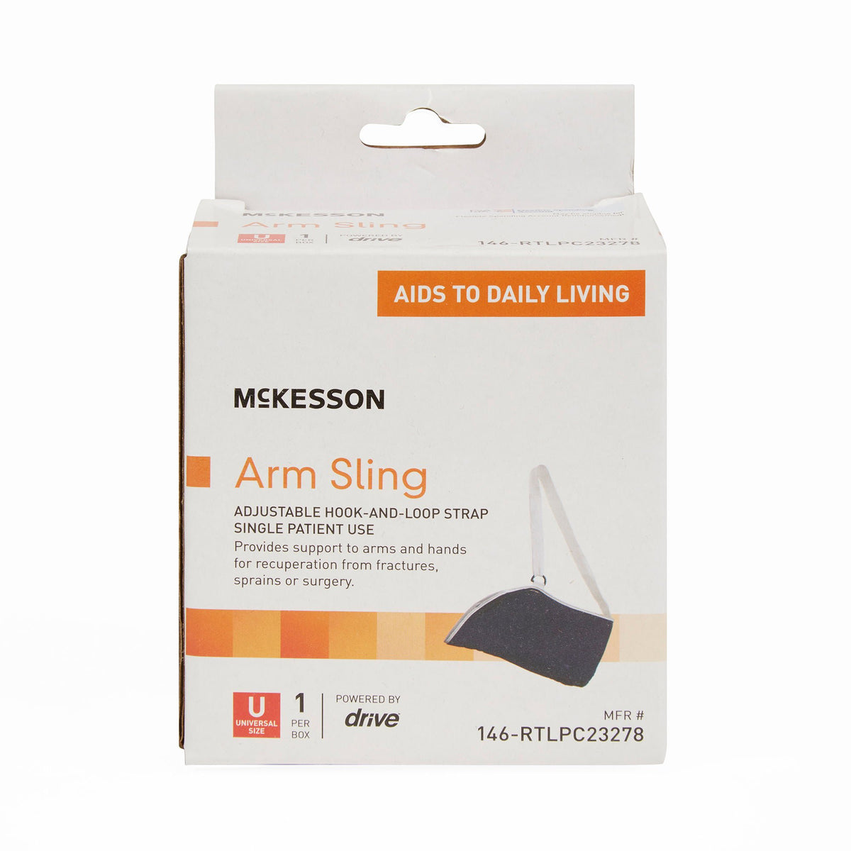 McKesson Universal Blue Cotton / Polyester Arm Sling, One Size Fits Most, EA/1