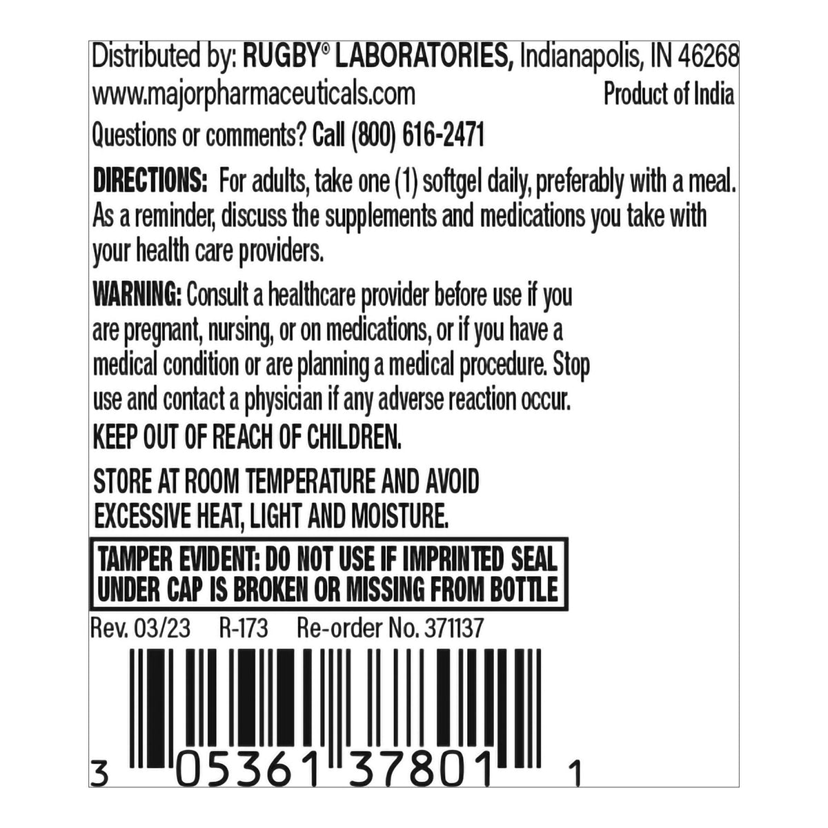 Rugby Vitamin B Complex