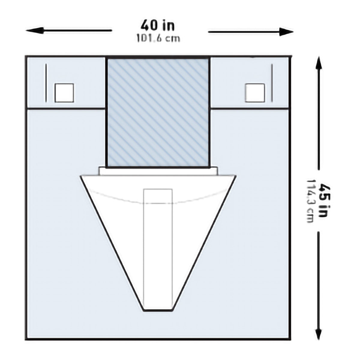McKesson Sterile Under Buttocks Drape, 40 x 45 Inch, CS/25