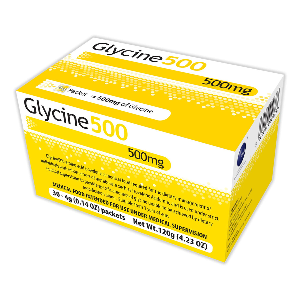 Oral Supplement Glycene500 Unflavored Powder 4 Gram Individual Packet, EA/1