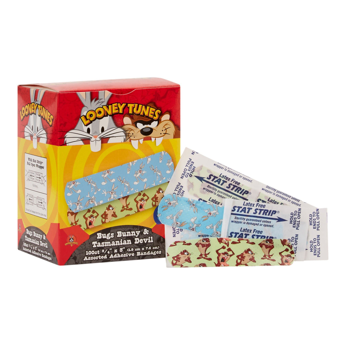 Looney Tunes™ Stat Strip® Adhesive Strip, ¾ x 3 Inch, BX/100