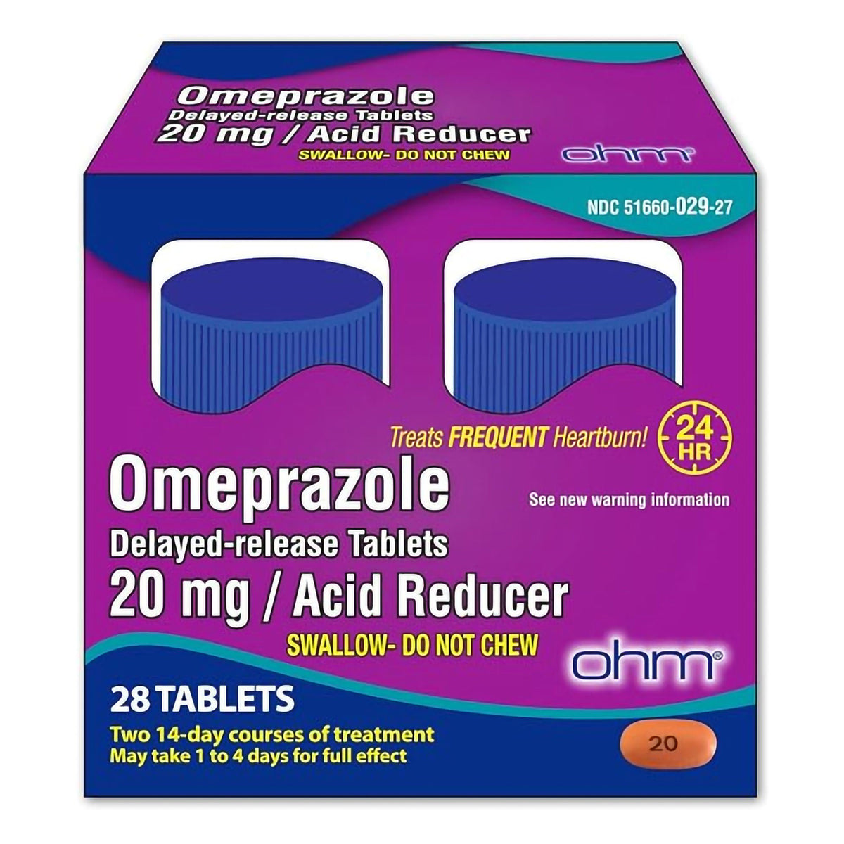 OMEPRAZOLE DR, TAB 20MG (28/BT), BT/1