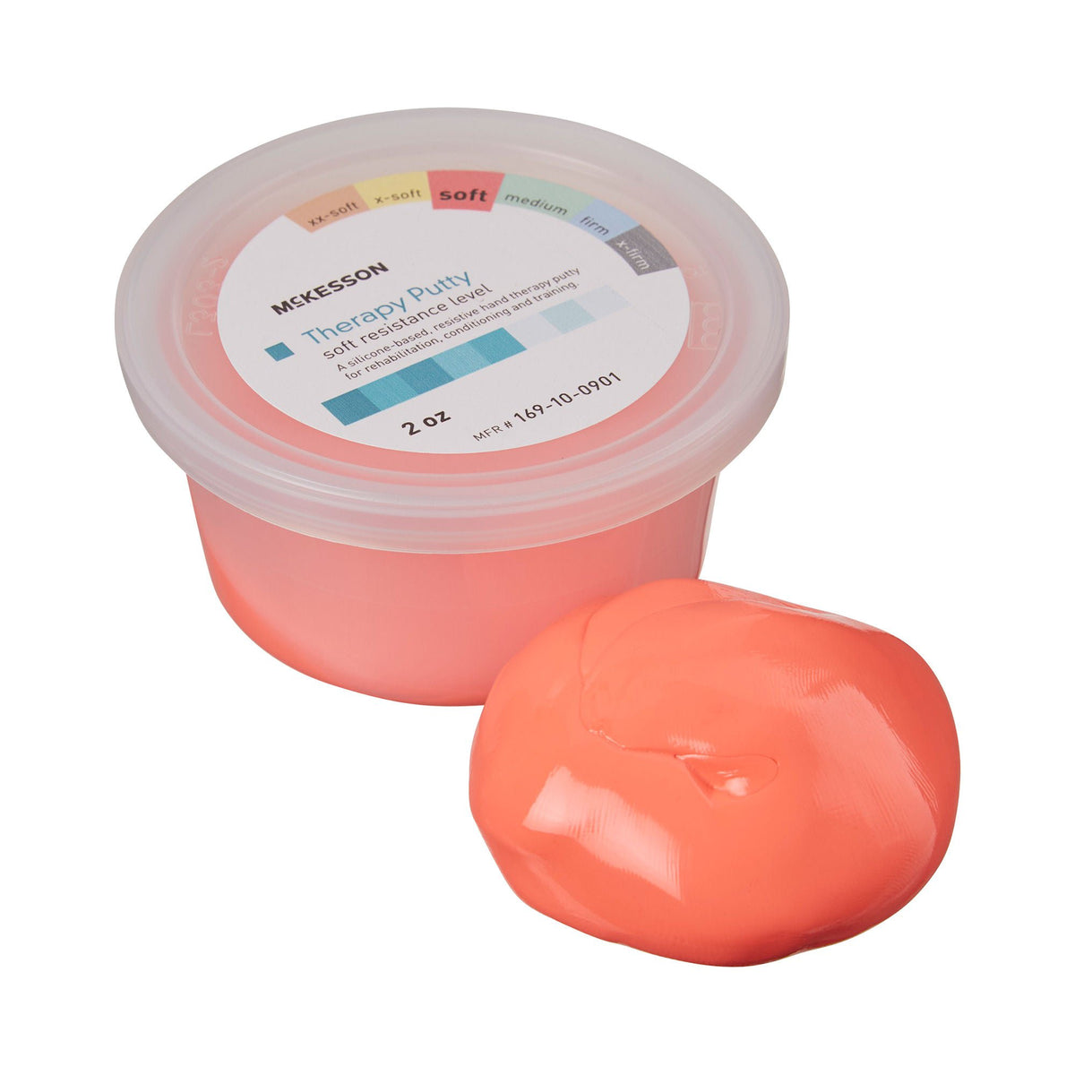 McKesson Therapy Putty, Red, Soft, 2-ounce Container, EA/1