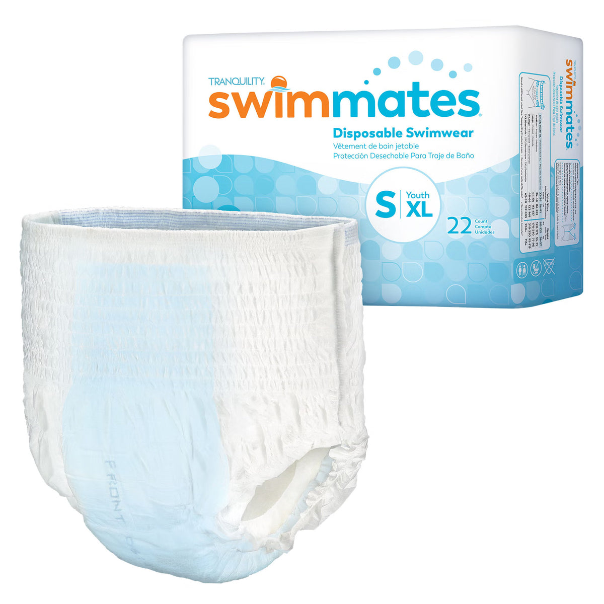 Swimmates™ Bowel Containment Swim Brief, for those with Midsections 22 – 36", CS/88