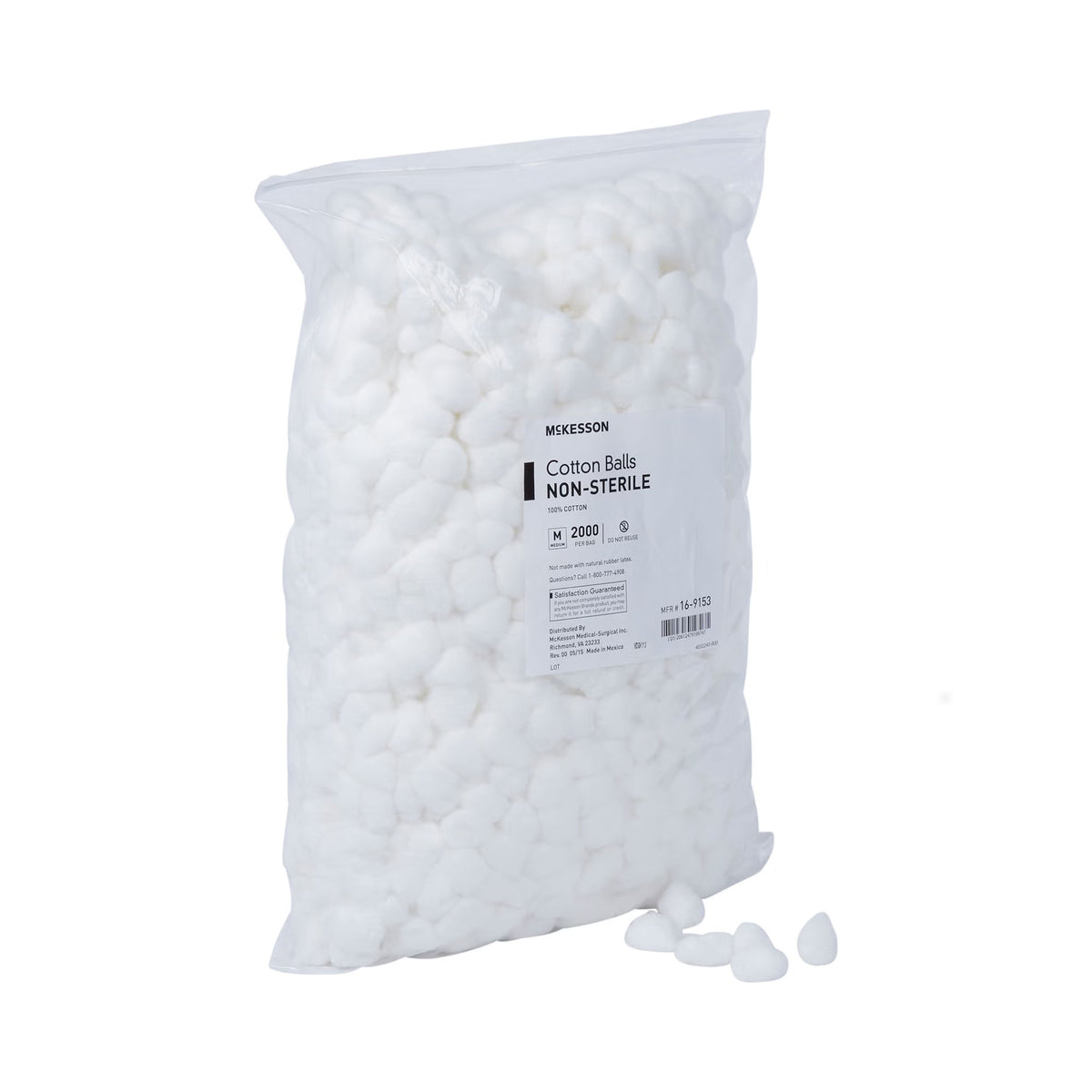 McKesson Medium Cotton Ball, BG/2000