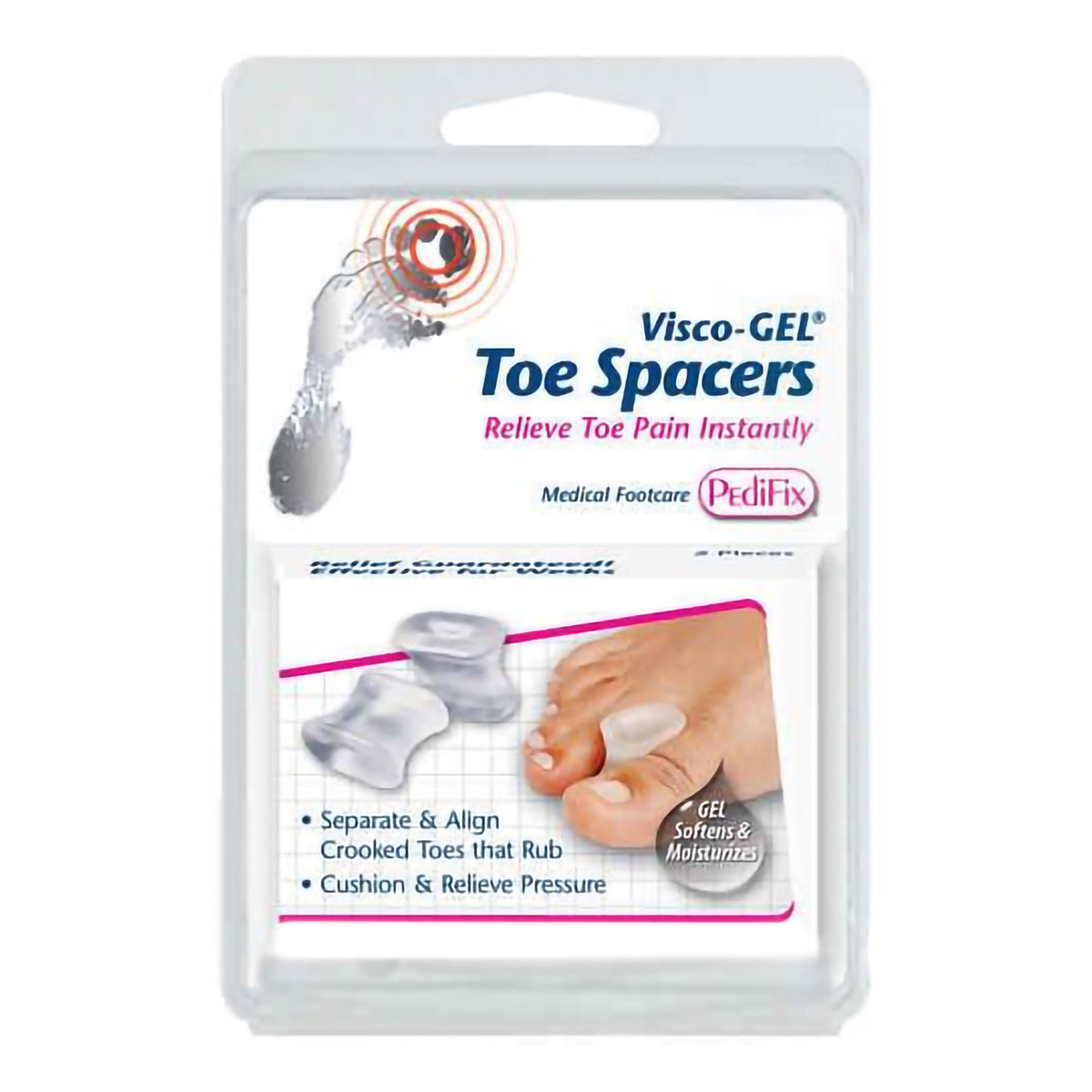 Visco-Gel® Toe Spacer, Medium, PK/4