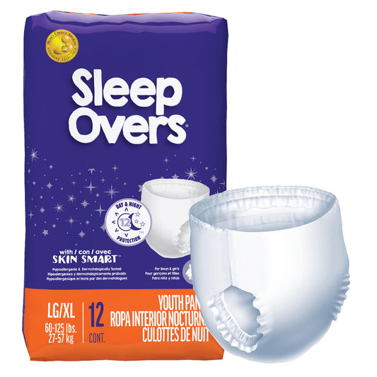 Cuties® Sleep Overs® Absorbent Underwear, Large / Extra Large, CS/4