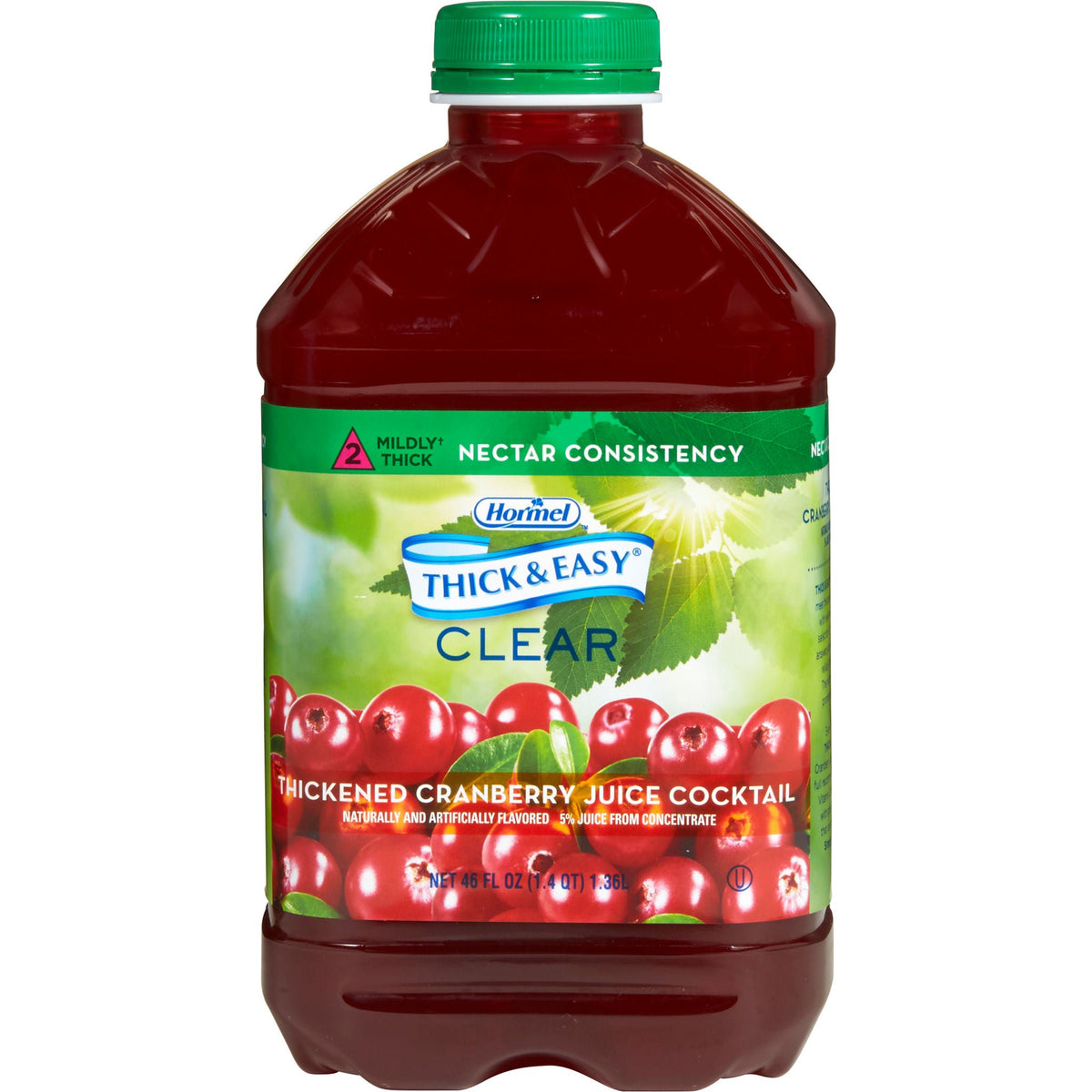 Thick & Easy® Nectar Consistency Cranberry Thickened Beverage, 46-ounce bottle, CS/6