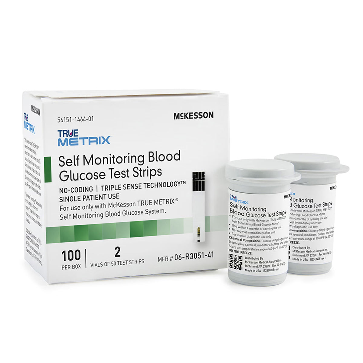 McKesson TRUE METRIX® Blood Glucose Test Strips, BX/100