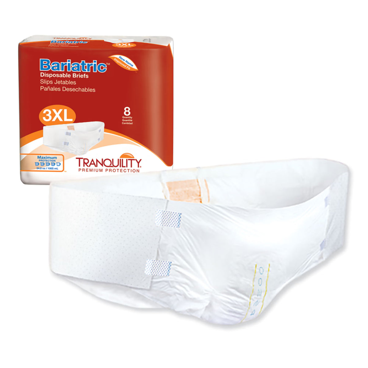 Tranquility® Bariatric Maximum Incontinence Brief, BG/8