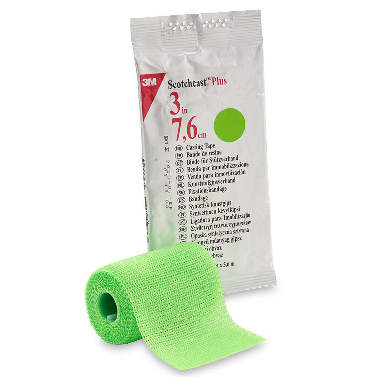 3M™ Scotchcast™ Plus Bright Green Cast Tape, 3 Inch x 4 Yard, EA/1