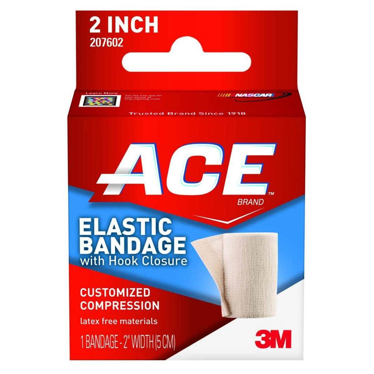 3M™ Ace™ Single hook-and-loop closure Elastic Bandage, 2 Inch x 4-2/10 Foot, EA/1