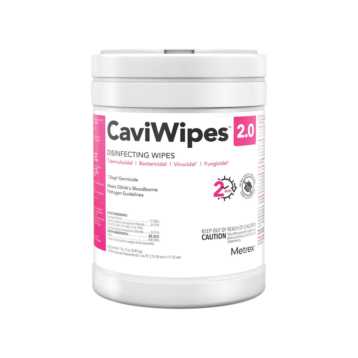 CaviWipes™ 2.0 Disinfecting Wipes, Extra Large, CS/12