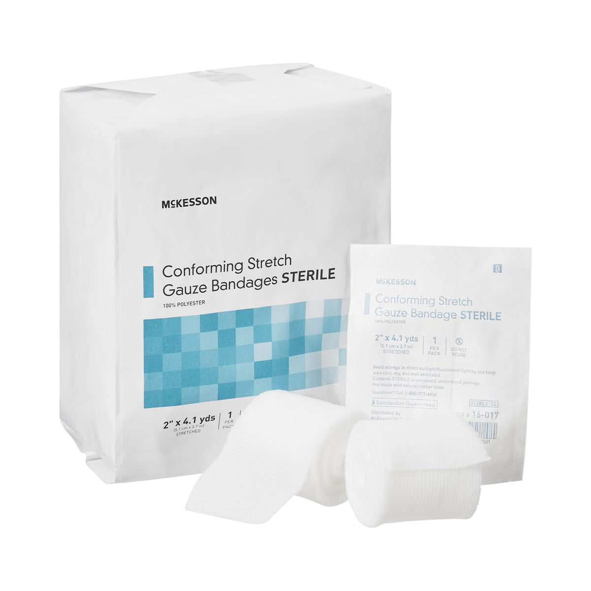 McKesson Sterile Conforming Bandage, 2 Inch x 4-1/10 Yard, BG/12