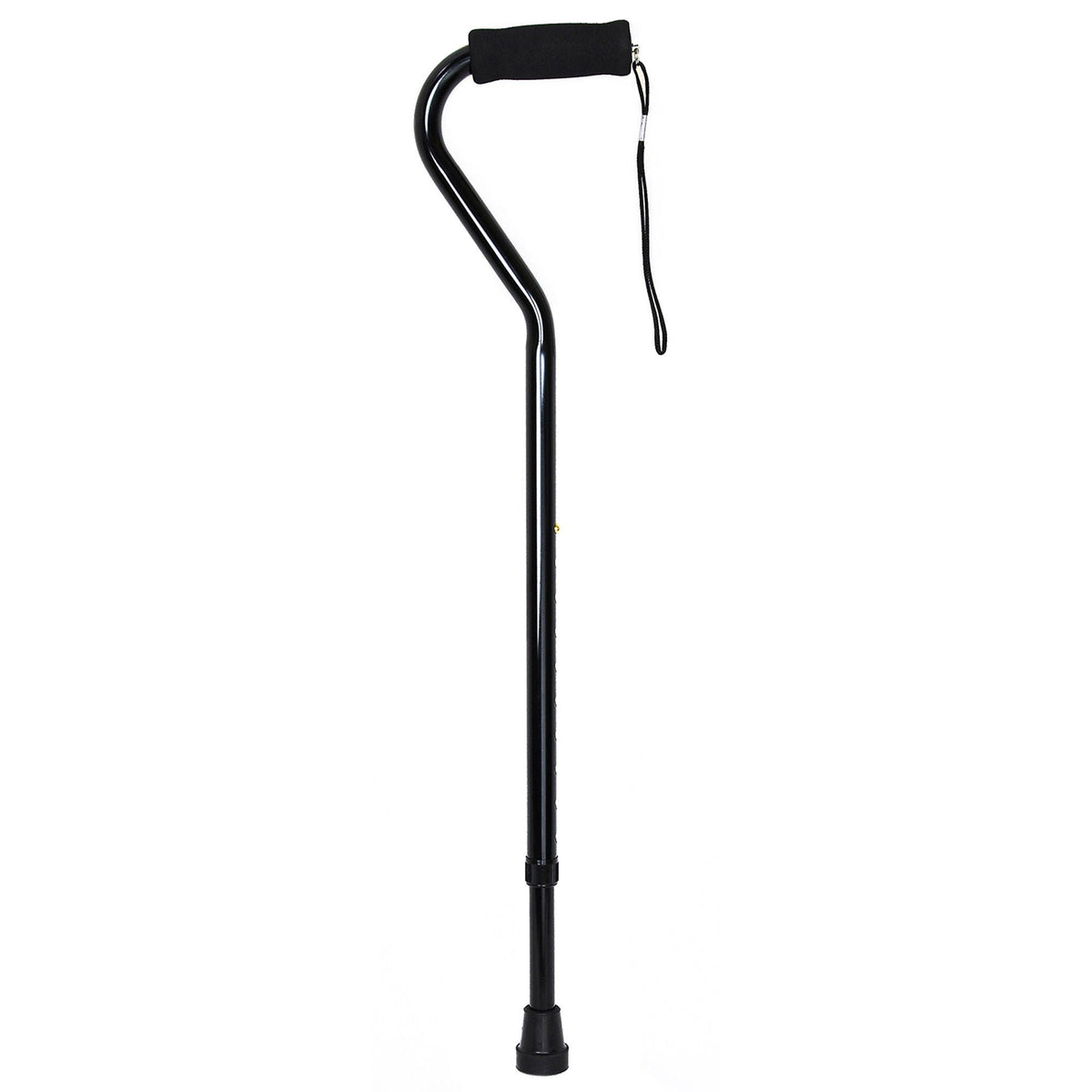 McKesson Black Aluminum Offset Cane, 30 – 39 Inch Height, EA/1