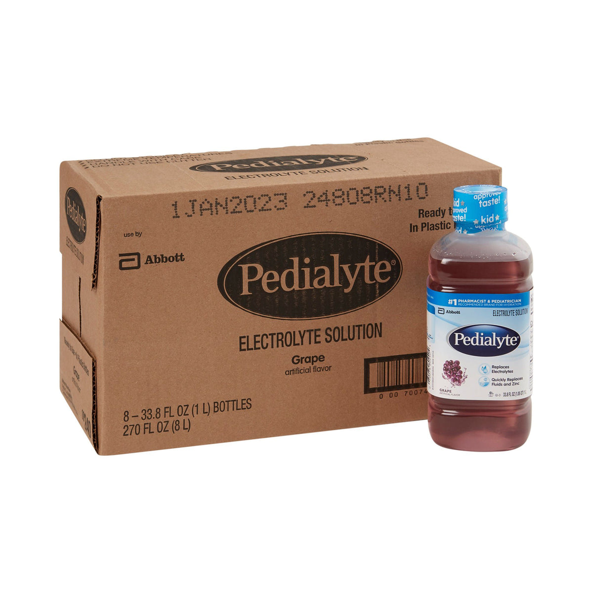 Pedialyte® Grape Electrolyte Solution, 1 Liter Bottle, EA/1