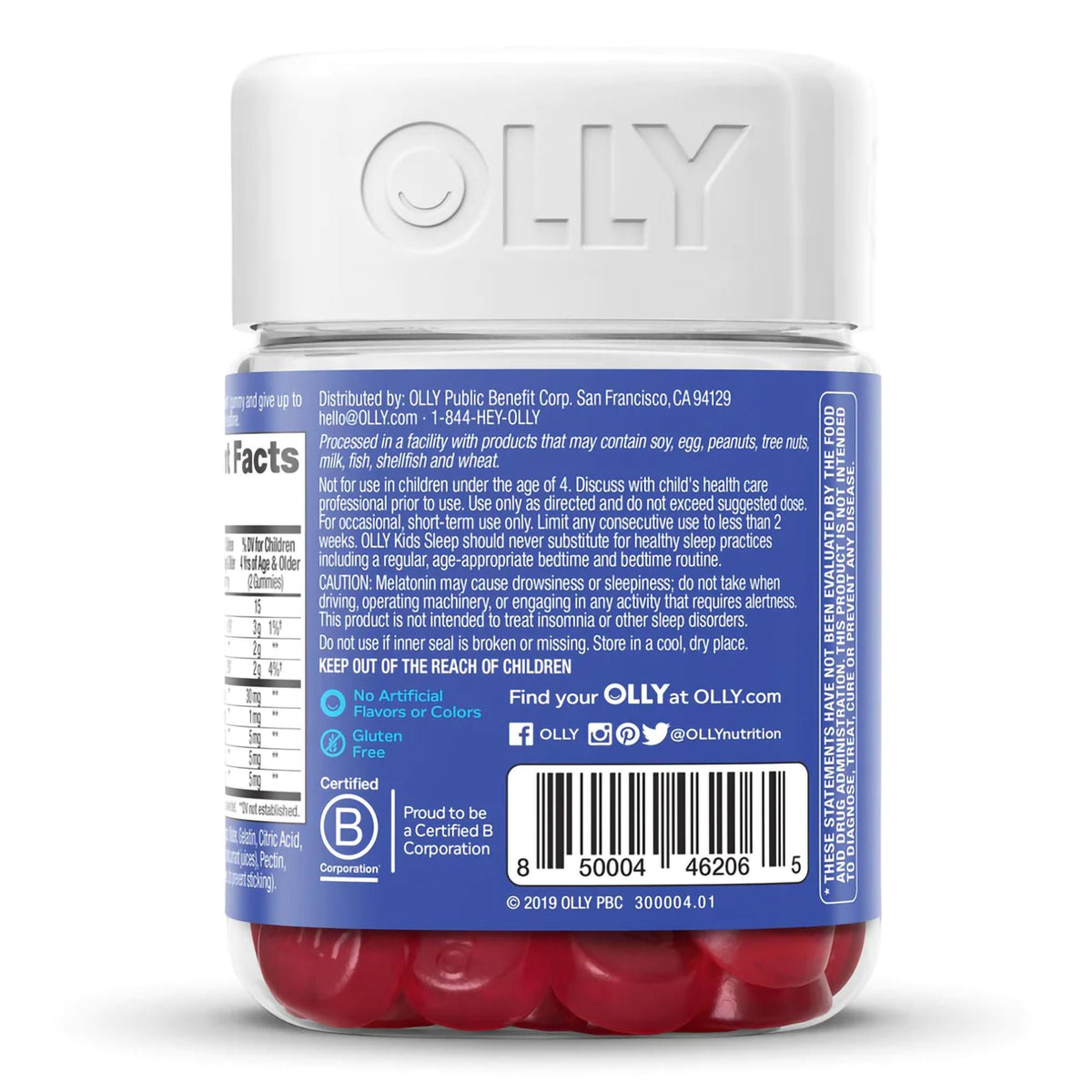 Olly Kids Sleep Gummies, Razzzberry