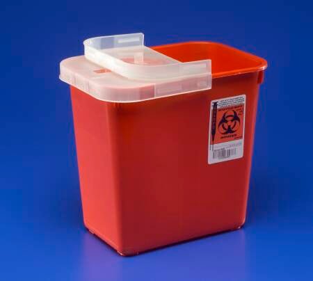 SharpSafety™ Multi-purpose Sharps Container, 2 Gallon, 10.5 x 10 x 7.25 Inch, EA/1