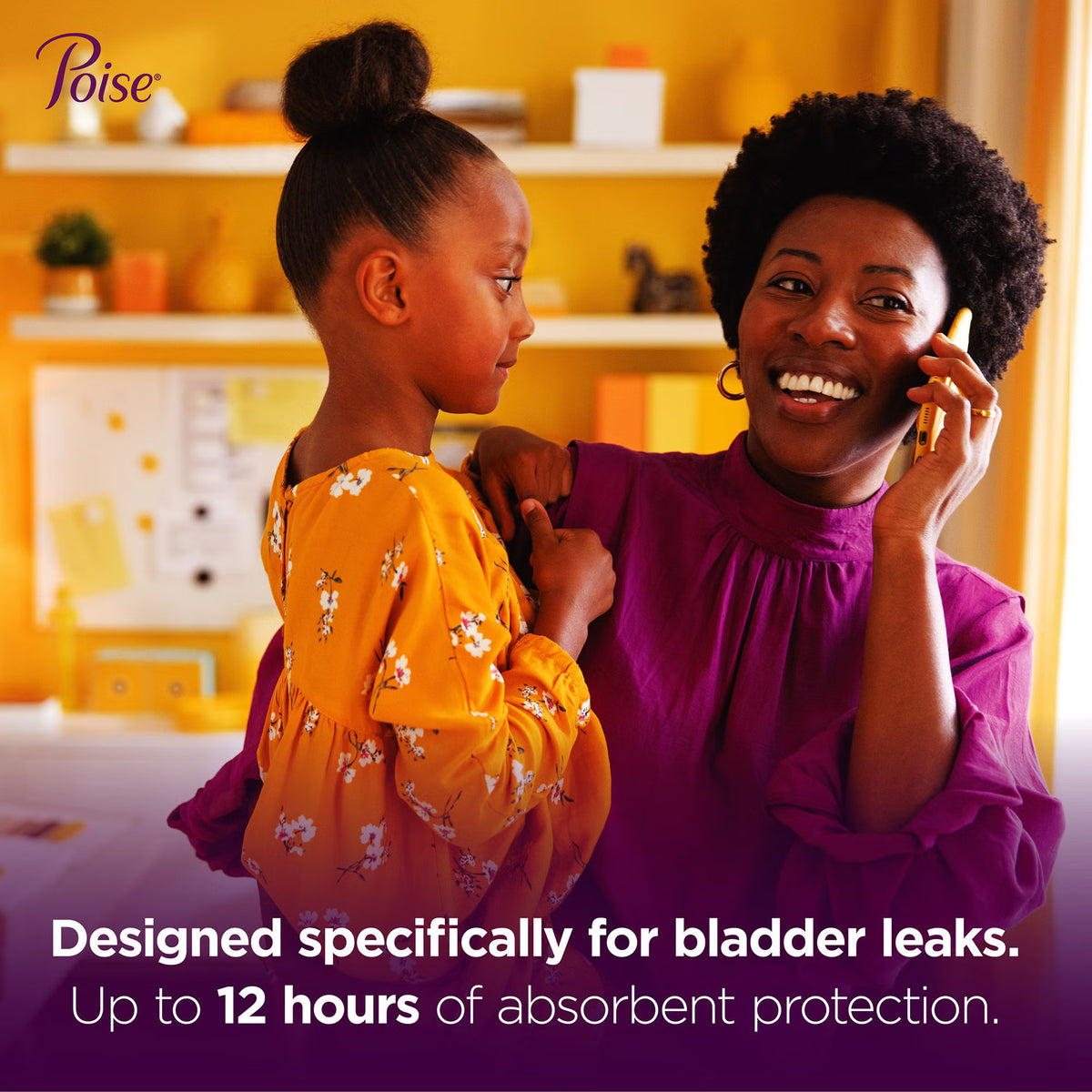 Poise® Bladder Control Pads for Women, Heavy Absorbency, 15.9-Inch Length
