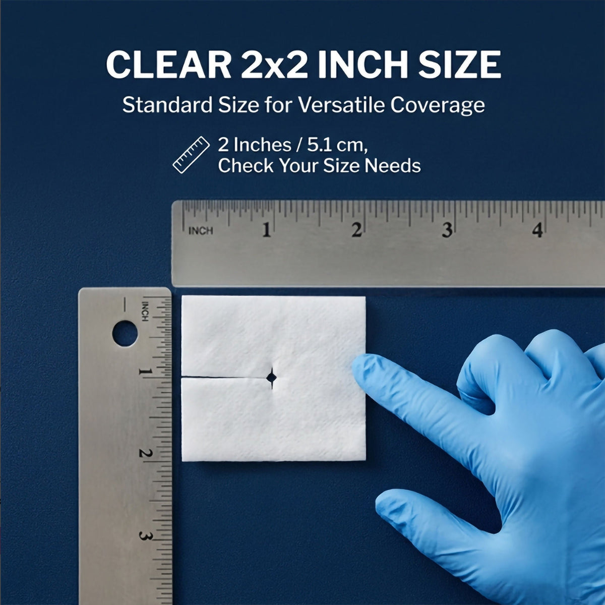 McKesson IV/Drain Split Dressing, 2 x 2 Inch, Six Ply