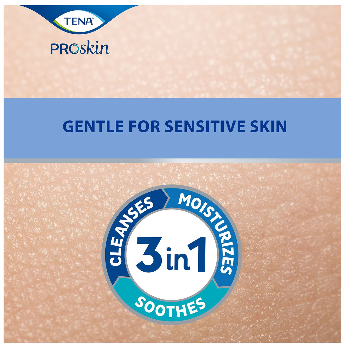 Tena® Body Wash Cleansing Cream, Alcohol-Free 3-in-1 Formula, Scented, 1,000 mL