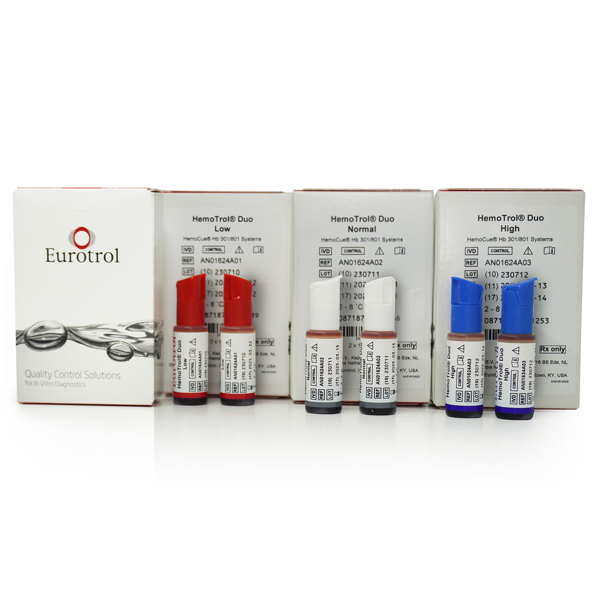 Assayed Control Hemotrol Duo Hemoglobin High Level 2 X 1 mL