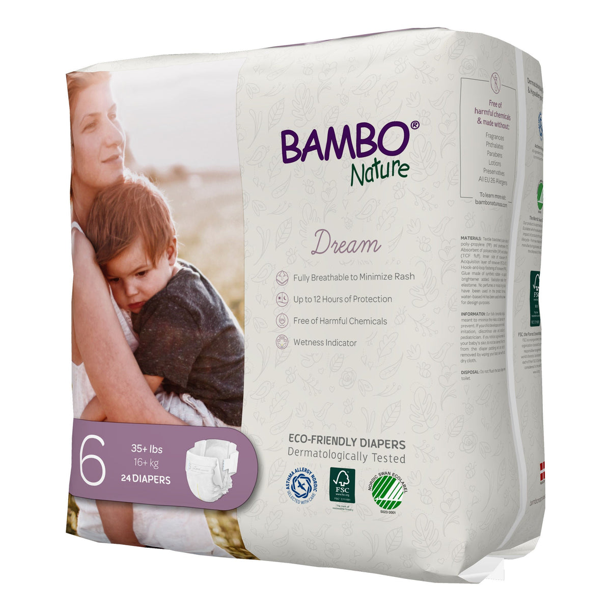 Bambo® Nature Diaper, Size 6