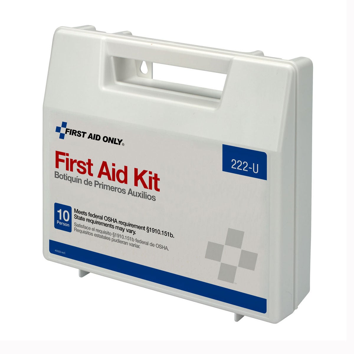 First Aid Only® Ten-Person First Aid Kit, Plastic Case with Dividers