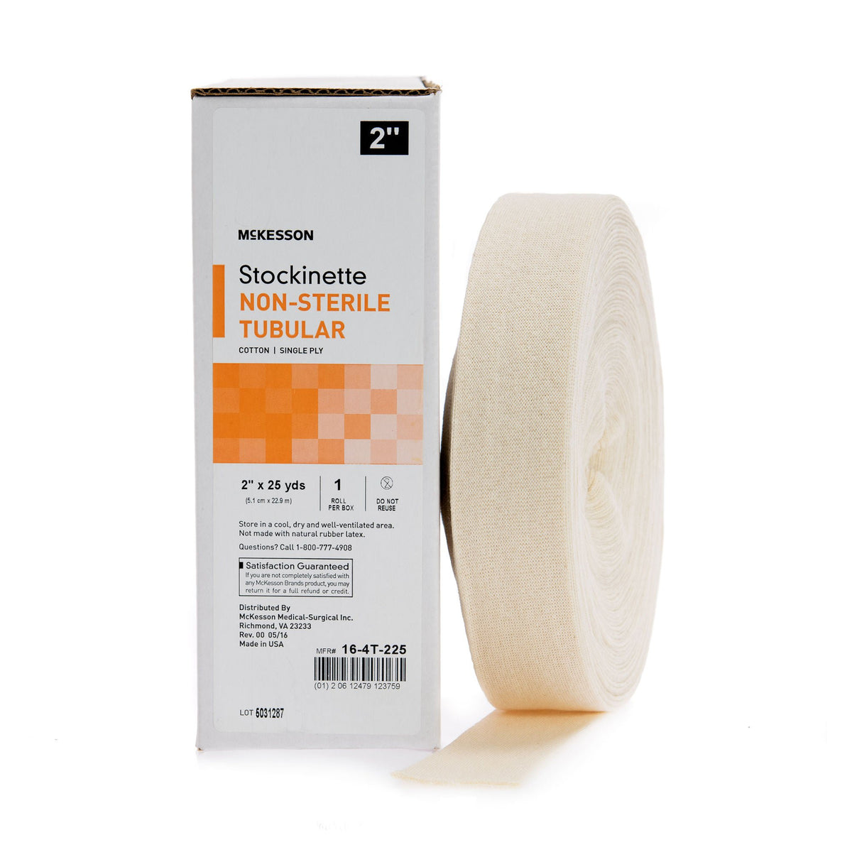 McKesson Beige Cotton Tubular Stockinette, 2 Inch x 25 Yard