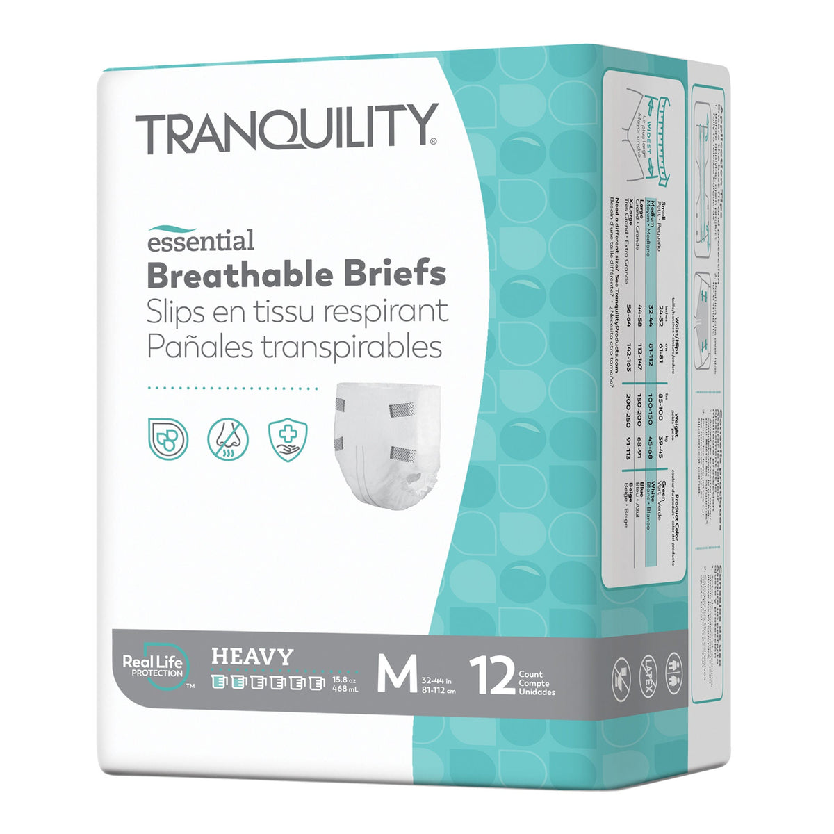 Tranquility® Essential Heavy Incontinence Brief, Medium, BG/12