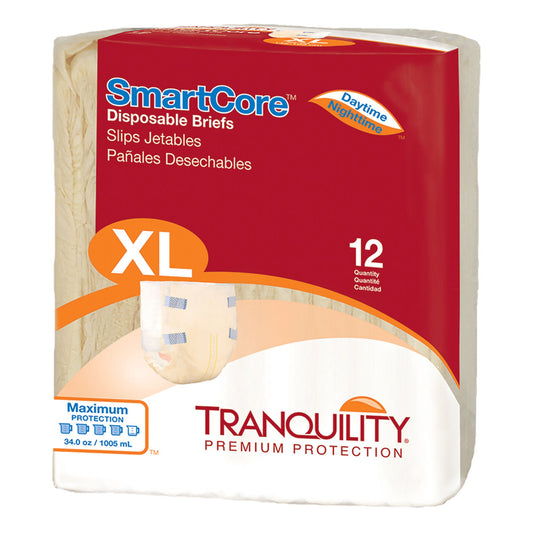 Tranquility SmartCore™ Maximum Protection Incontinence Brief, Extra Large, PK/12