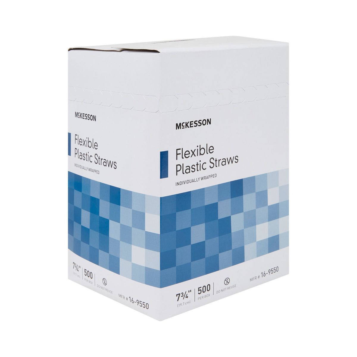 McKesson Flexible Drinking Straw, 7-3/4 Inch Length