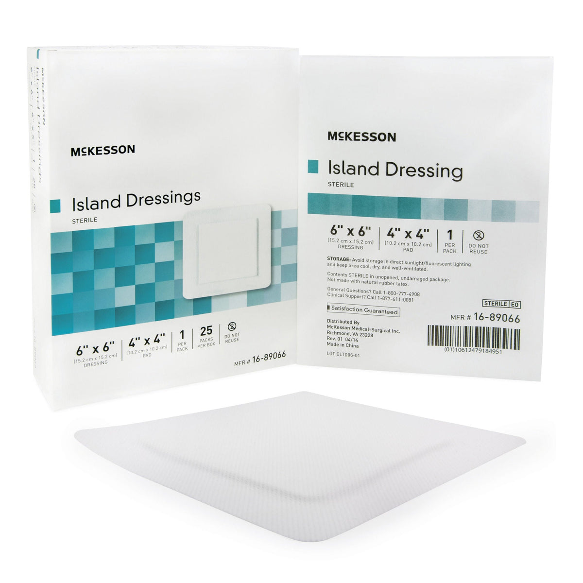 McKesson Adhesive Dressing, 6 x 6 Inch