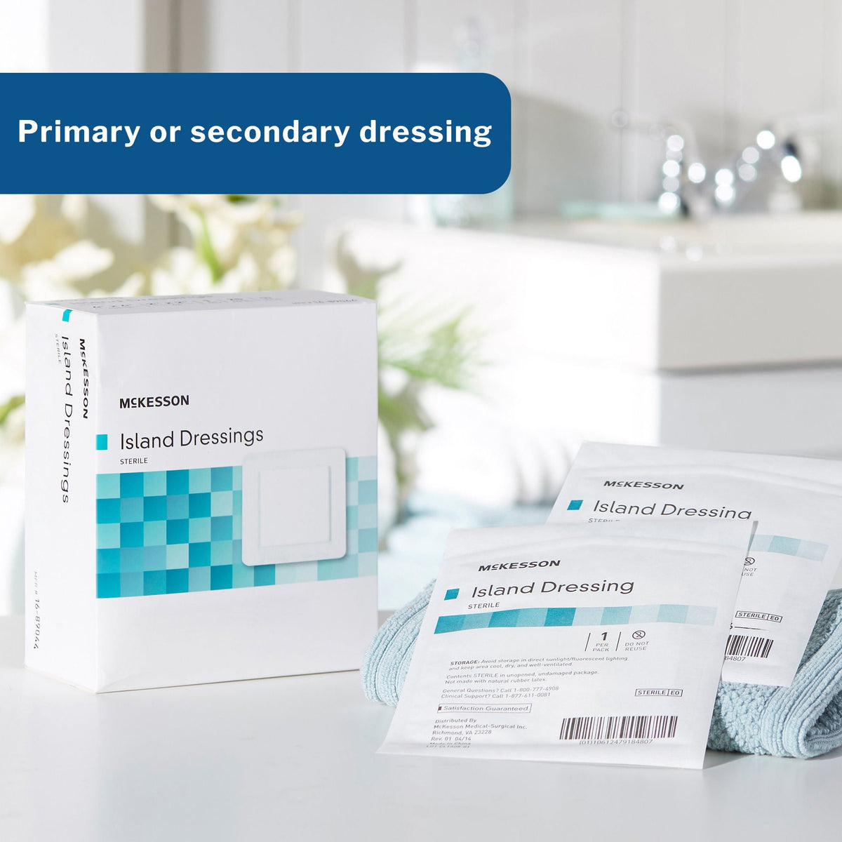 McKesson Adhesive Dressing, 6 x 6 Inch