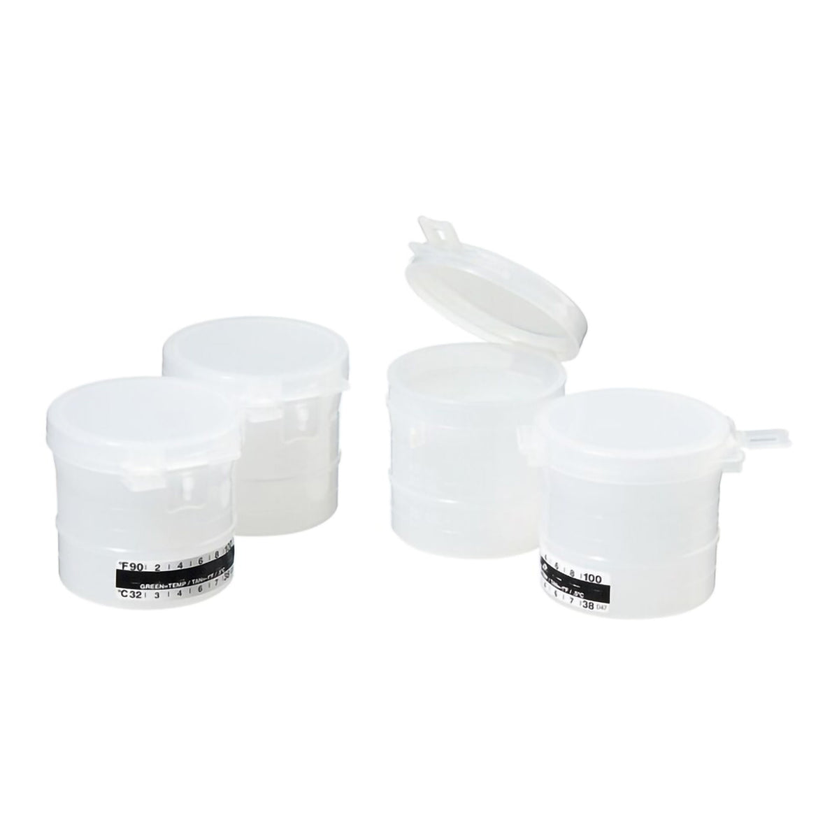 VIAL, FLIP TOP TAMPER EVIDENT W/LABEL 90ML (400/CS), CS/400