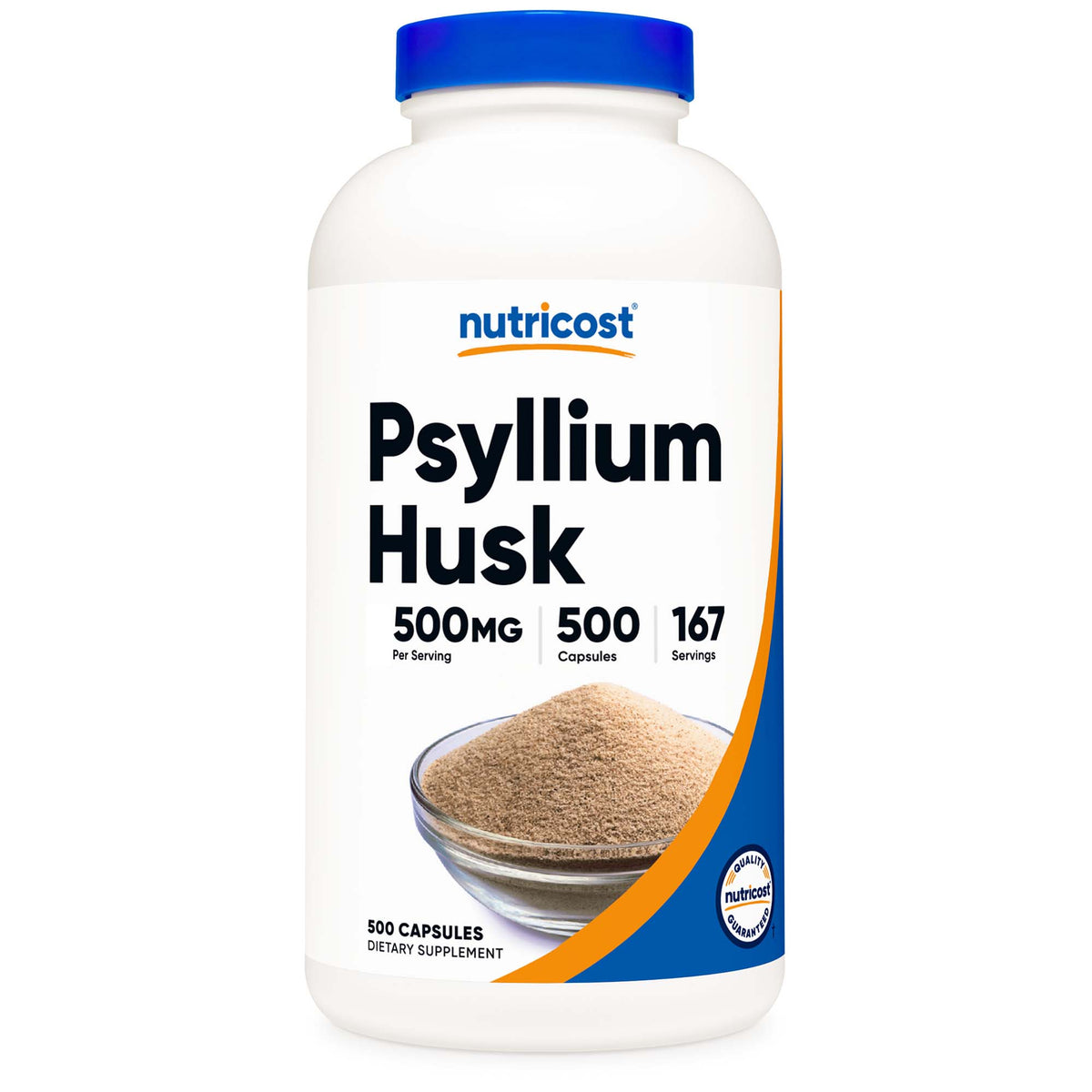 VITAMIN, CAP PSYLLIUM HUSK 500MG (500/BT 12BT/CS), BT/1