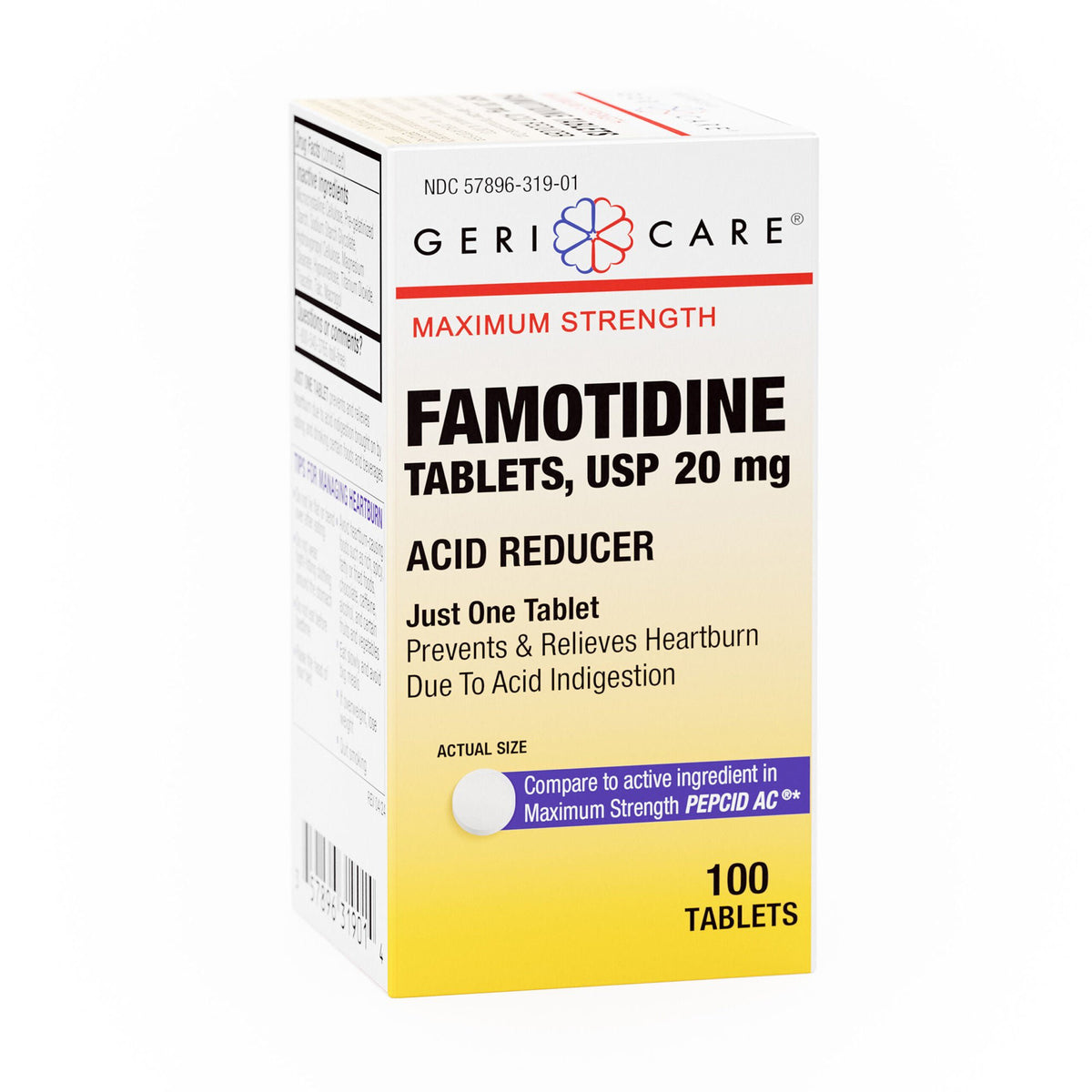 FAMOTIDINE, TAB 20MG (100/BT 24BT/CS), BT/1