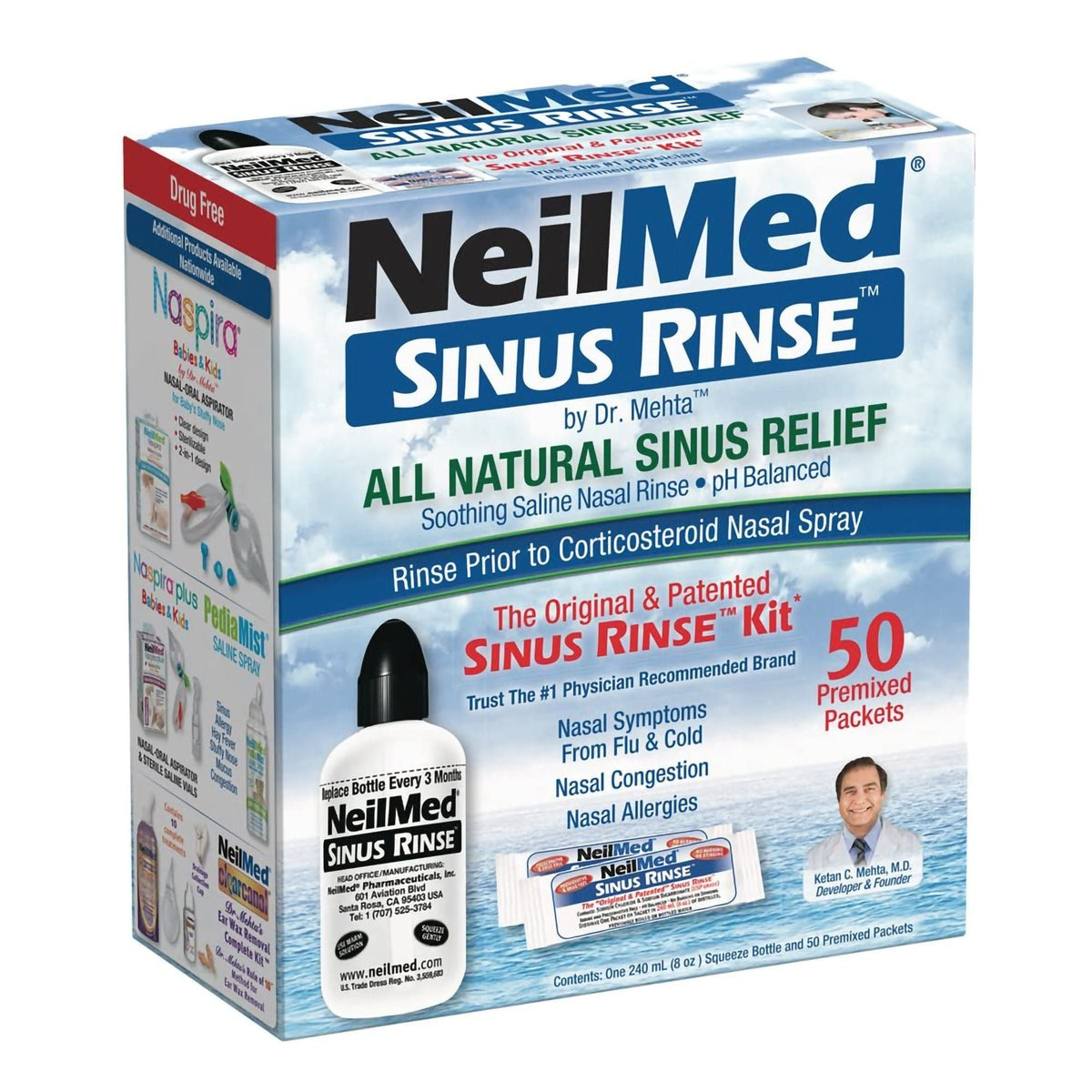 Neilmed® Sinus Rinse™ Saline Nasal Rinse Kit, EA/1