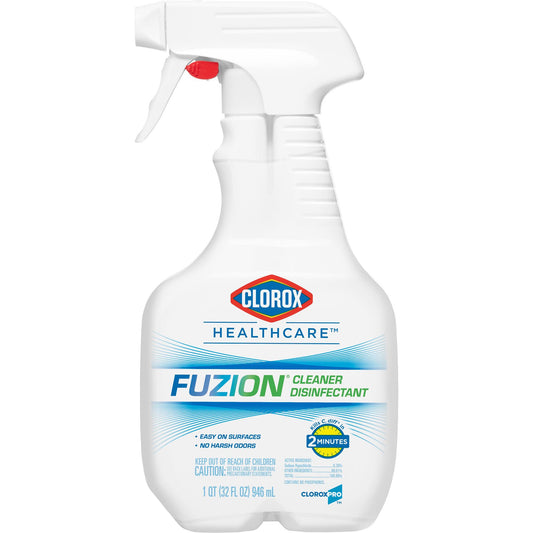Clorox Healthcare® Fuzion™ Cleaner Disinfectant, 32-ounce Spray Bottle, CS/9